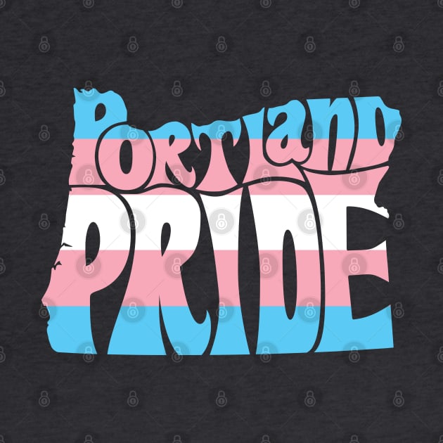 Portland Pride Festival - Trans - Oregon Silhouette - No BG by LaLunaWinters